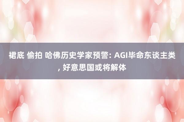 裙底 偷拍 哈佛历史学家预警: AGI毕命东谈主类， 好意思国或将解体