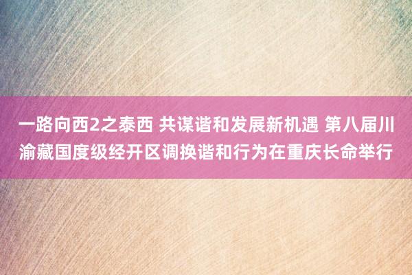 一路向西2之泰西 共谋谐和发展新机遇 第八届川渝藏国度级经开区调换谐和行为在重庆长命举行